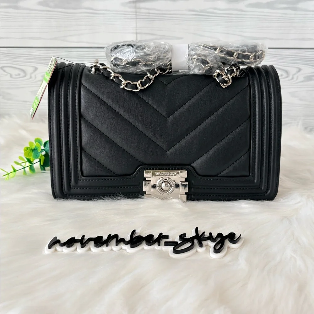 Badgley Mischka chevron bag